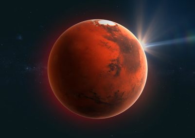 Mars Planet 3D Render