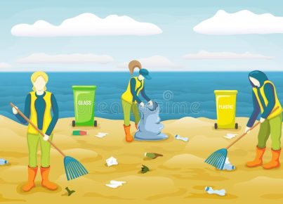 ομάδα-εθελοντών-μαζεύουν-σκουπίδια-πλαστικά-μπουκάλια-και-καθαρίζουν-163669092